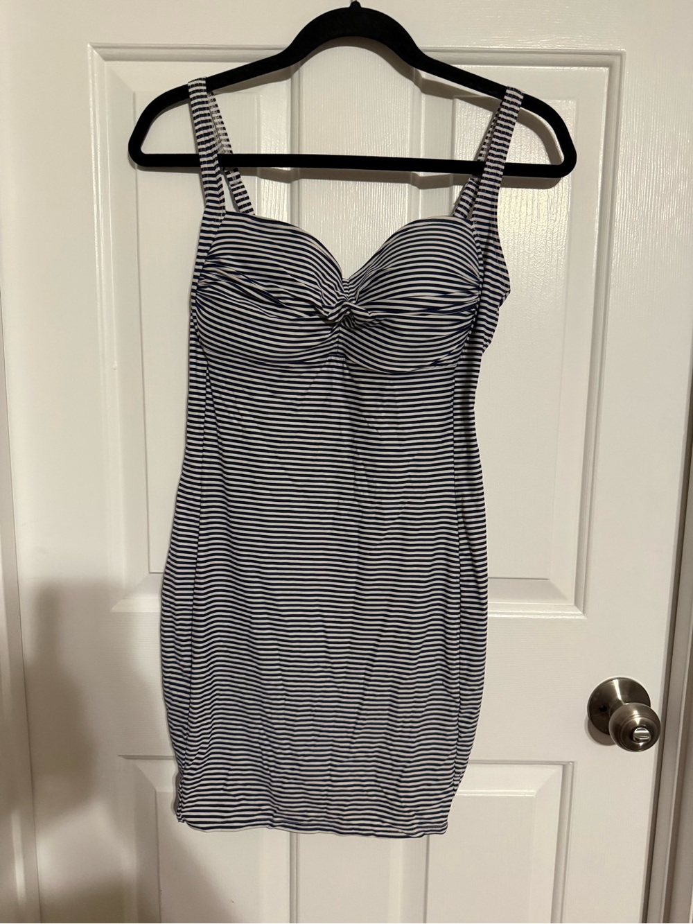Bond-Eye Australia Nautical Striped Bustier Swim Dress Mini Coverup